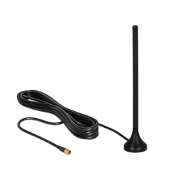 Antenna LTE Omnidirezionale Fissa SMA 3-5dBi 12,5cm Cavo RG-174 A/U