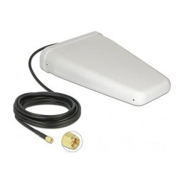 Antenna LTE Direzionale da Esterno SMA 7-9dBi Cavo RG-58 5m Bianco