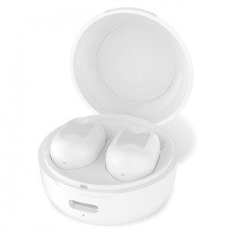 Auricolari Wireless Bluetooth con Custodia di Ricarica Bianco