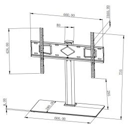 Supporto Universale da Tavolo per TV da 32" a 65"