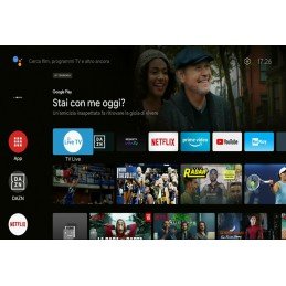 Decoder Smart AndroidTV BoxQ Google 4K Dolby con Dongle DVBT2