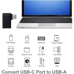 Adattatore USB 3.2 Gen.1 USB-C™ Maschio/A Femmina 90°