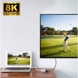 Adattatore Mini DisplayPort (Thunderbolt) 1.4 / HDMI 8K Bianco