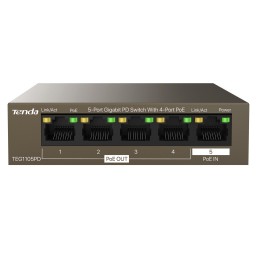 Switch PoE 5 porte Gigabit PD, TEG1105PD